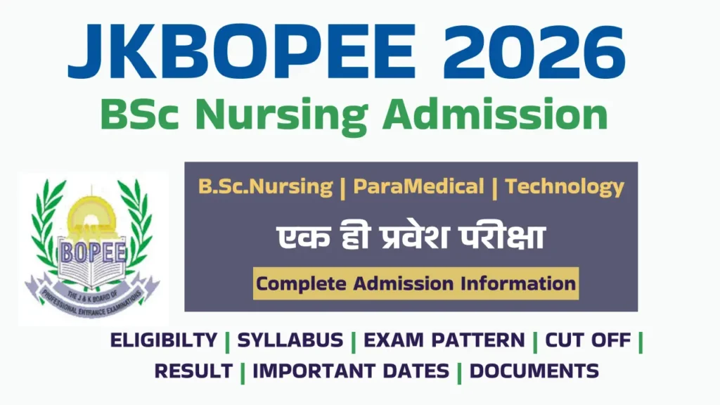 JKBOPEE BSc Nursing 2026