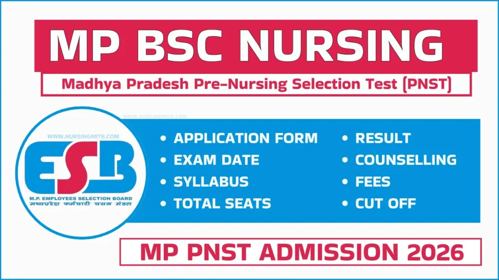 MP BSc Nursing Admission 2026