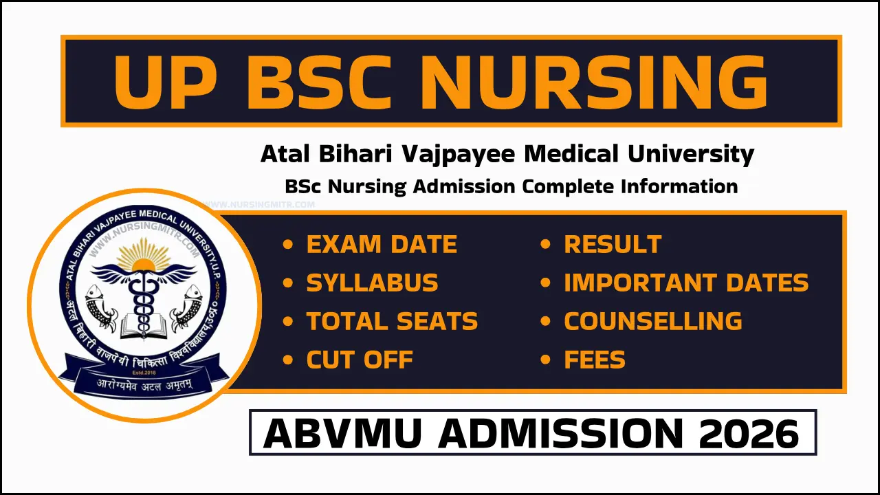 UP BSc Nursing 2026 Admission