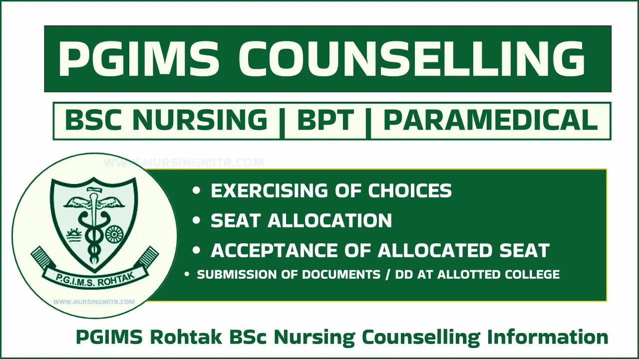 PGIMS Rohtak BSc Nursing Counselling
