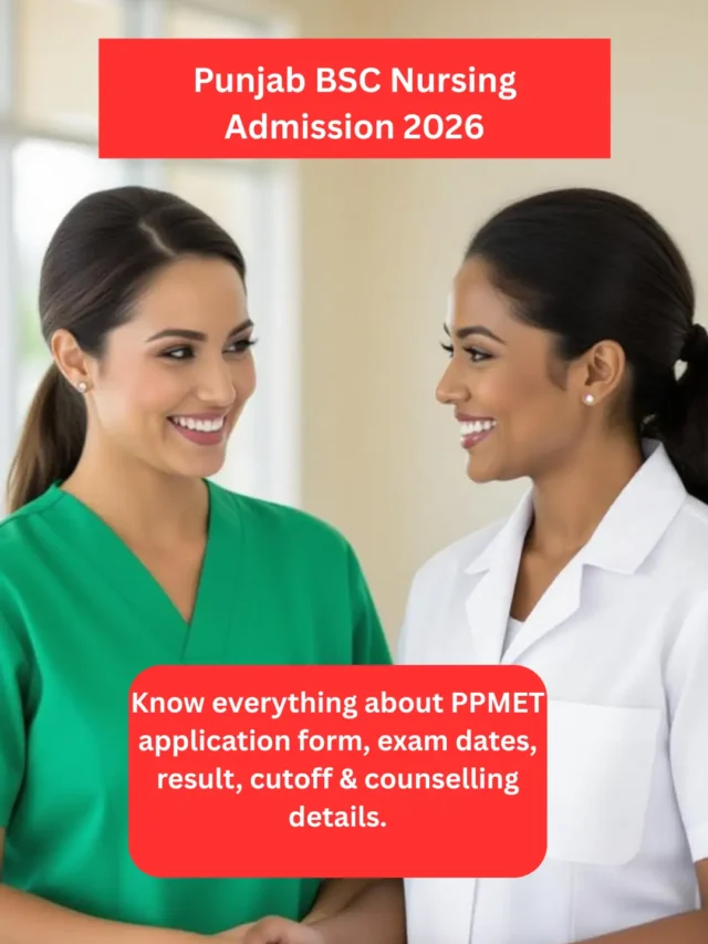 Punjab BSC Nursing Admission 2026 PPMET Exam