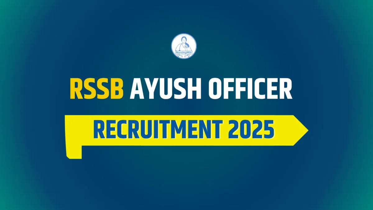 RSSB Ayush Officer Recruitment 2025