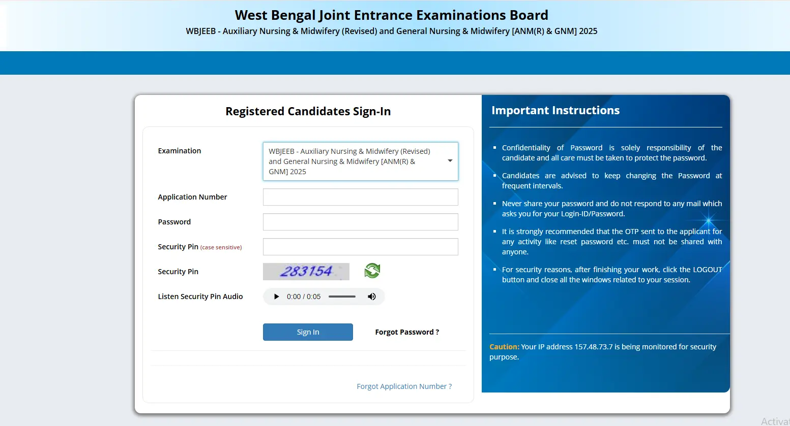 WB ANM GNM Merit List