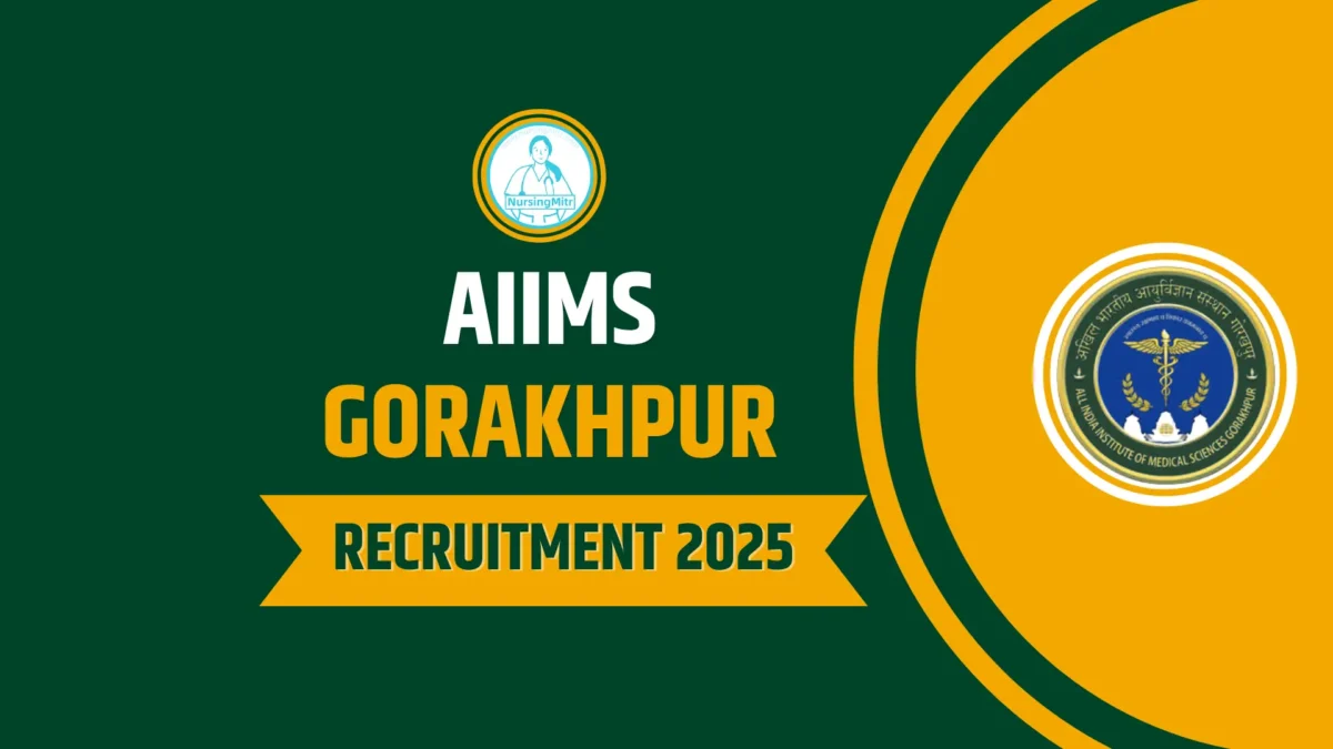 AIIMS Gorakhpur Recruitment 2025 Apply for 69 Vacancies, Online Application, Eligibility & Exam Details