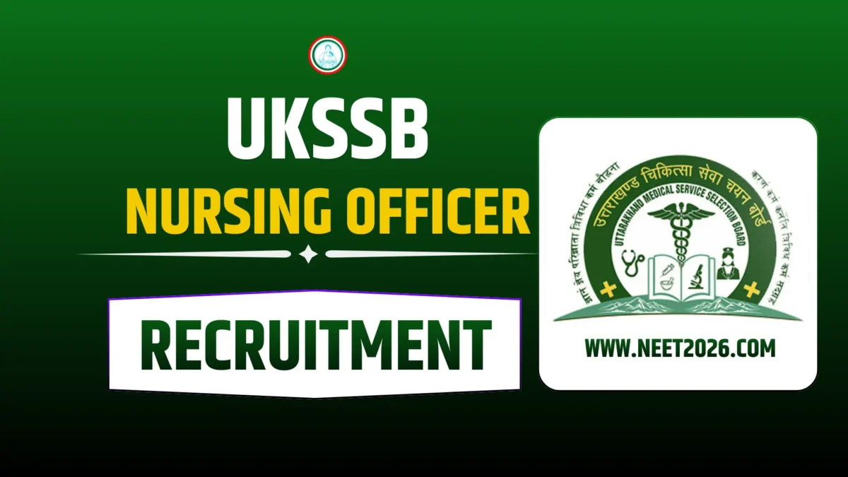 UKMSSB Nursing Officer Recruitment 2025