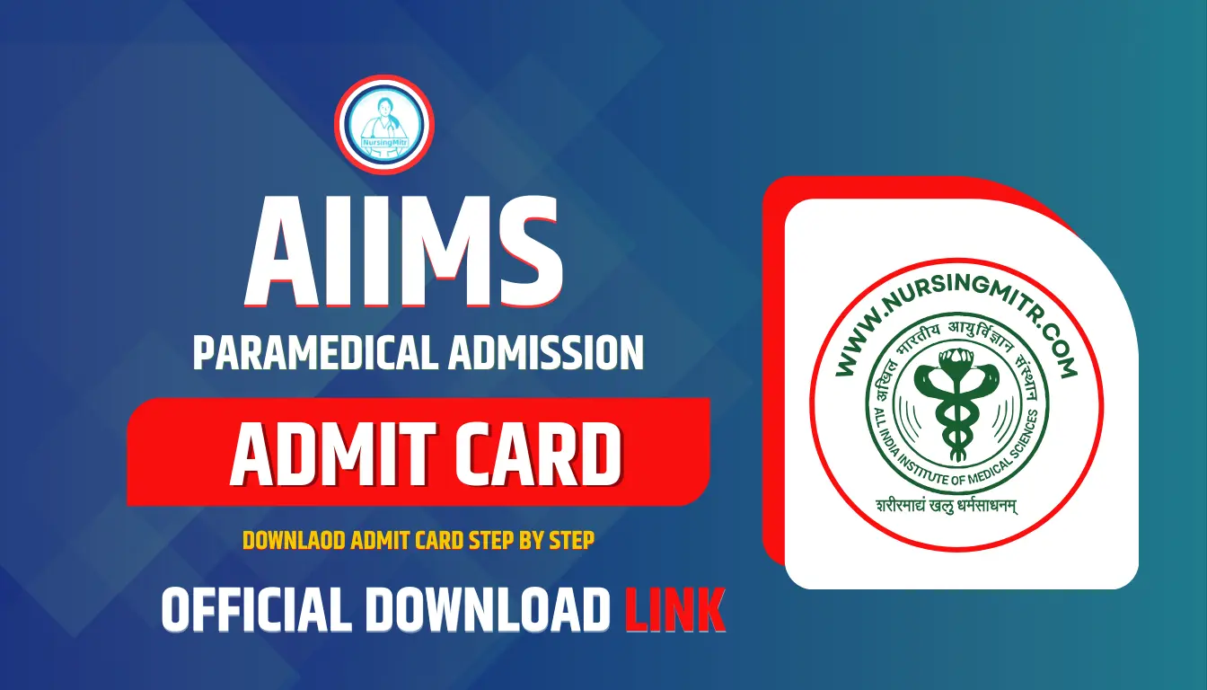 AIIMS Paramedical Admit Card 2026 download official website