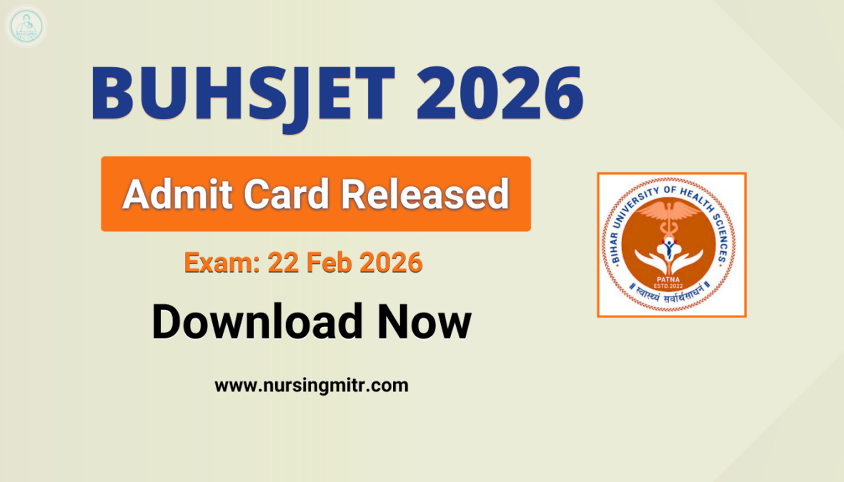 BUHSJET Admit Card 2026 Released (Link Active) to Download Hall Ticket BUHSJET 2026 admit card download link active for 22 February entrance exam