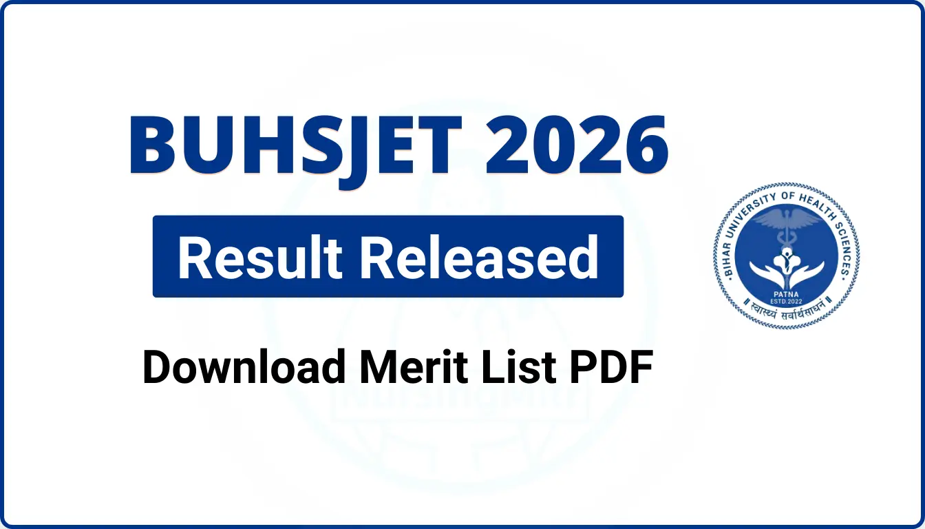 BUHSJET Result 2026 merit list PDF download online
