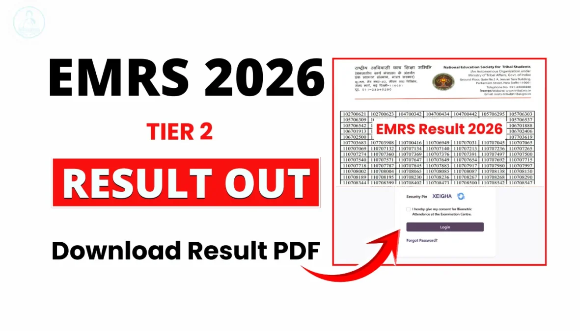 EMRS Tier 2 Result 2026 Out, Check Staff Nurse Merit List PDF EMRS Tier 2 Result 2026 Staff Nurse Merit List PDF released online