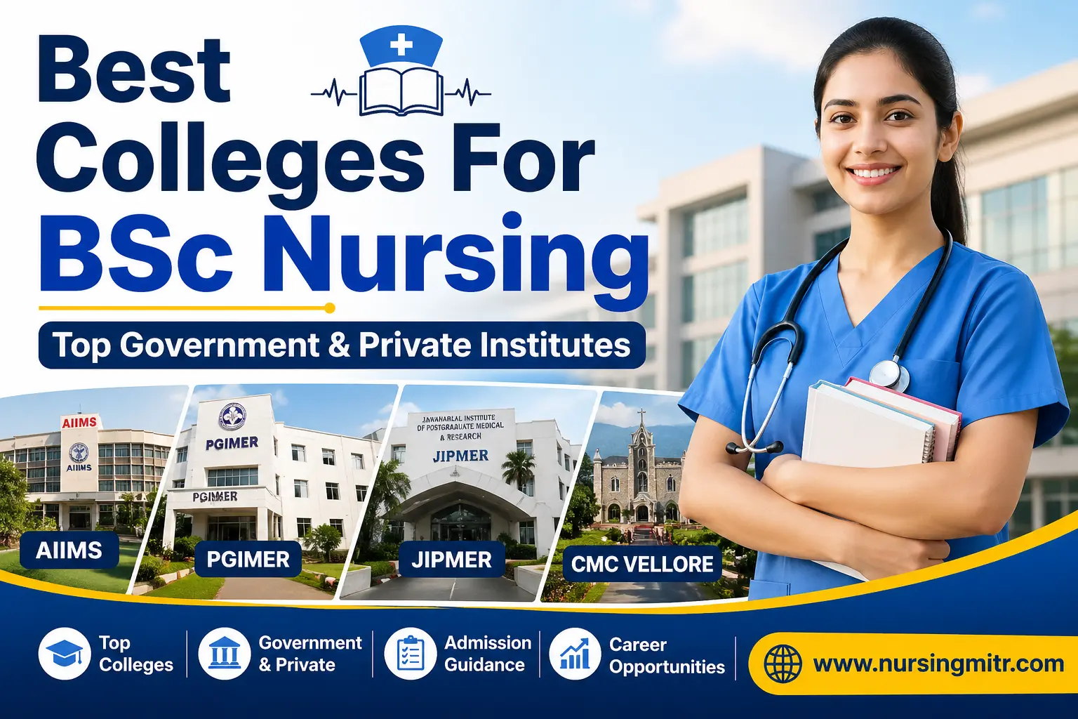 Best Colleges For BSc Nursing in India Ranking, Fees & Entrance Exams
