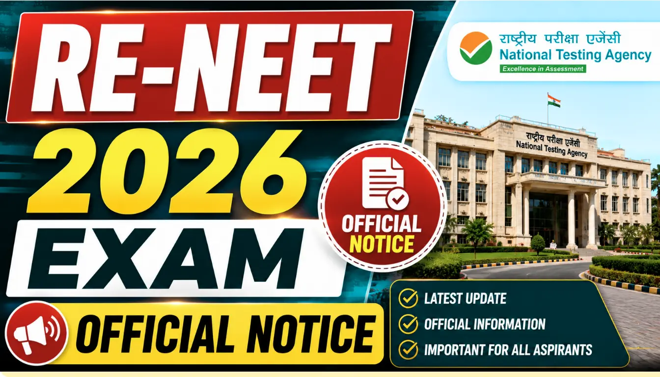 NEET 2026 Cancelled? RE-NEET Exam Date & Official Update Released