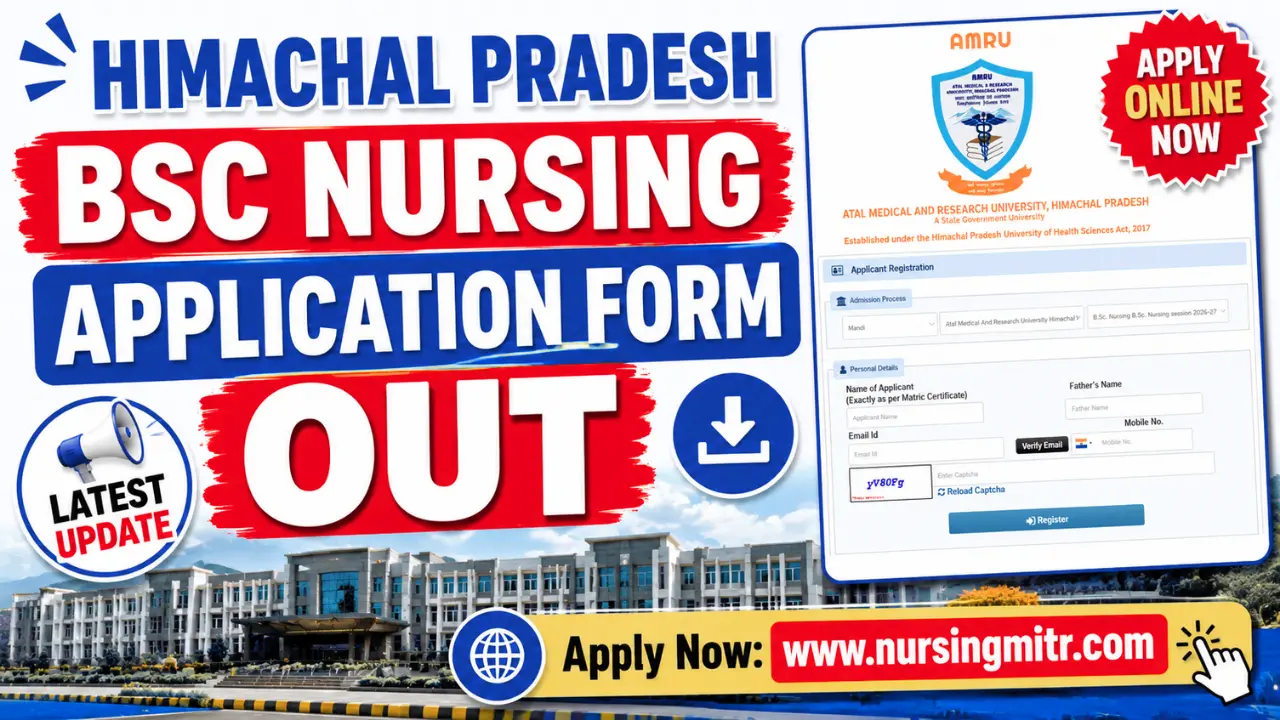 AMRU HP BSc Nursing Application Form 2026 Released