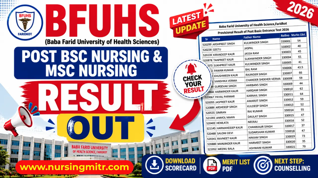 BFUHS PMNET & PPBNET Result 2026 OUT: Download Merit List PDF
