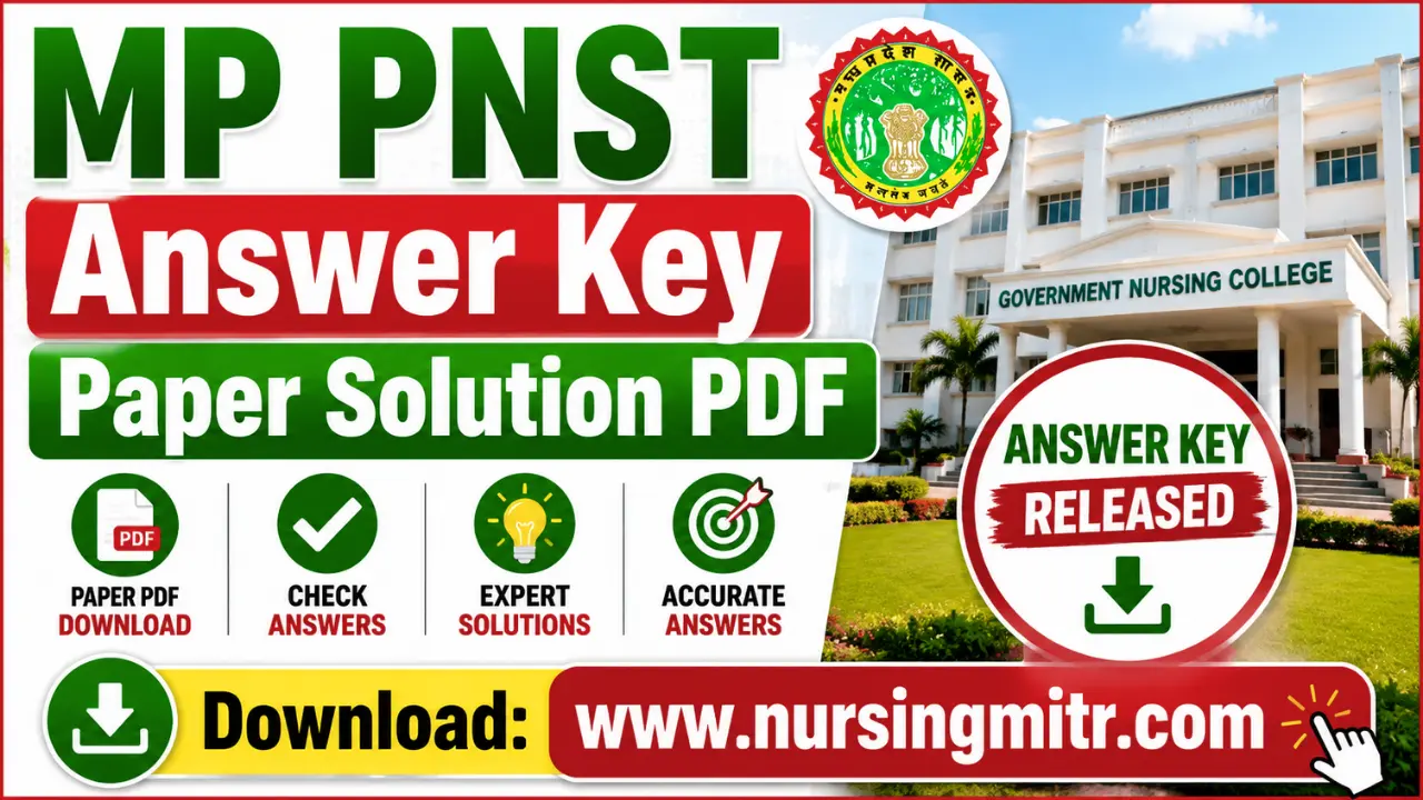MP PNST Answer Key Paper Solution PDF
