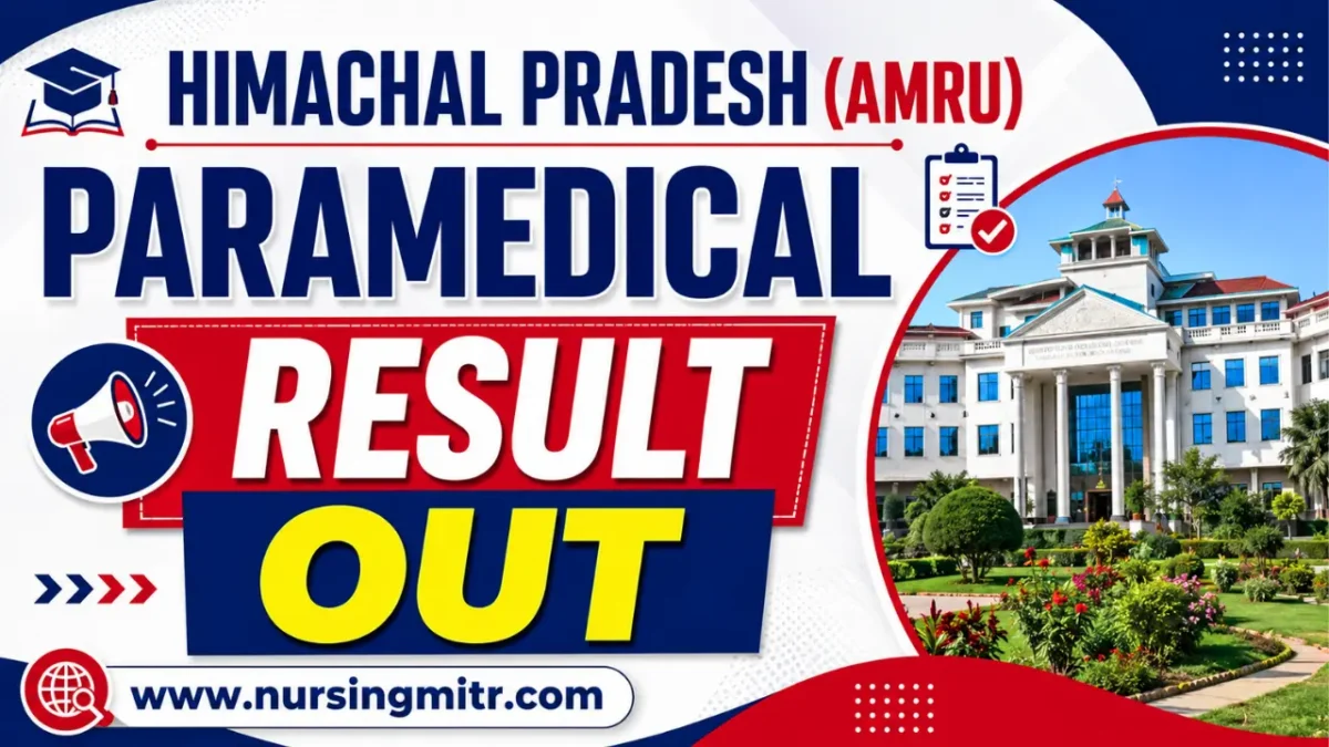 HP Paramedical Result 2026 OUT, AMRU Paramedical Entrance Result