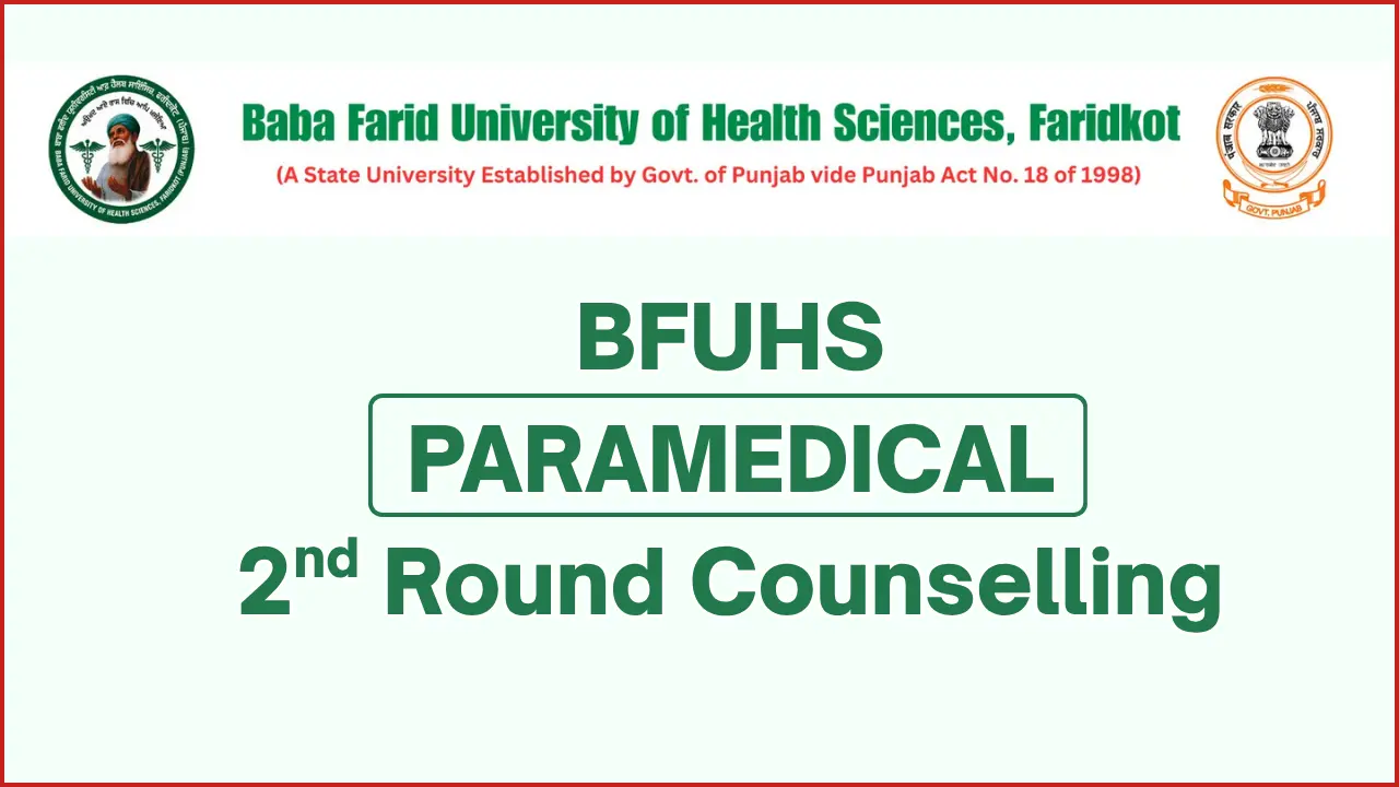 BFUHS Paramedical 2nd Counselling