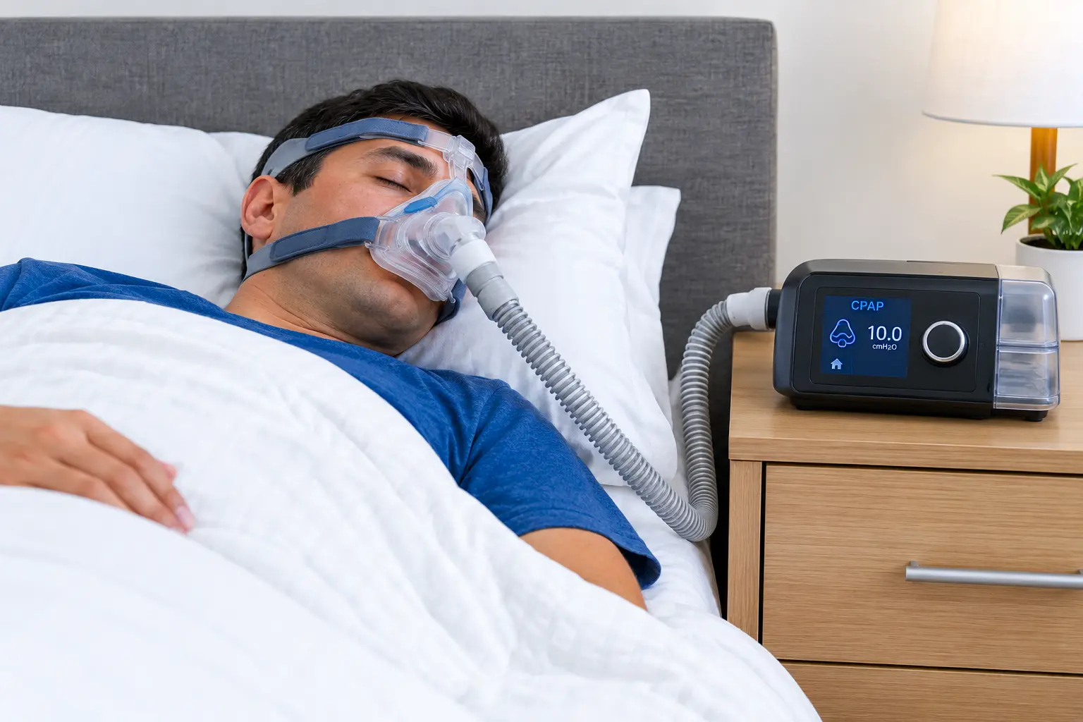 CPAP machine used for treatment of obstructive sleep apnoea