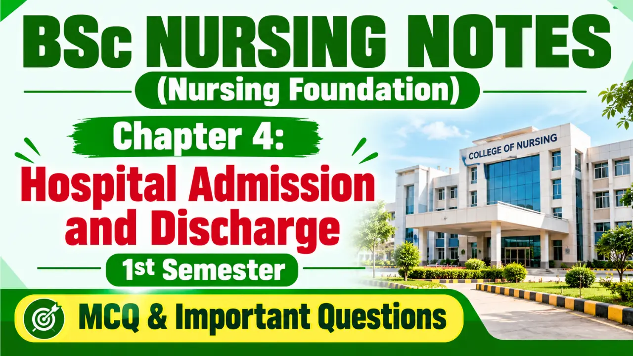 Hospital Admission and Discharge: Complete BSc Nursing Notes